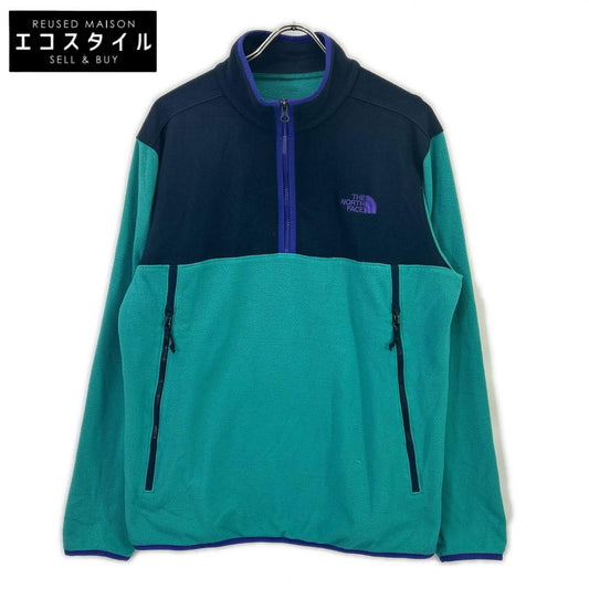 THE NORTH FACE ノースフェイス ネイビー×グリーン グレイシャー アルパイン フリースジャケット ジャケット