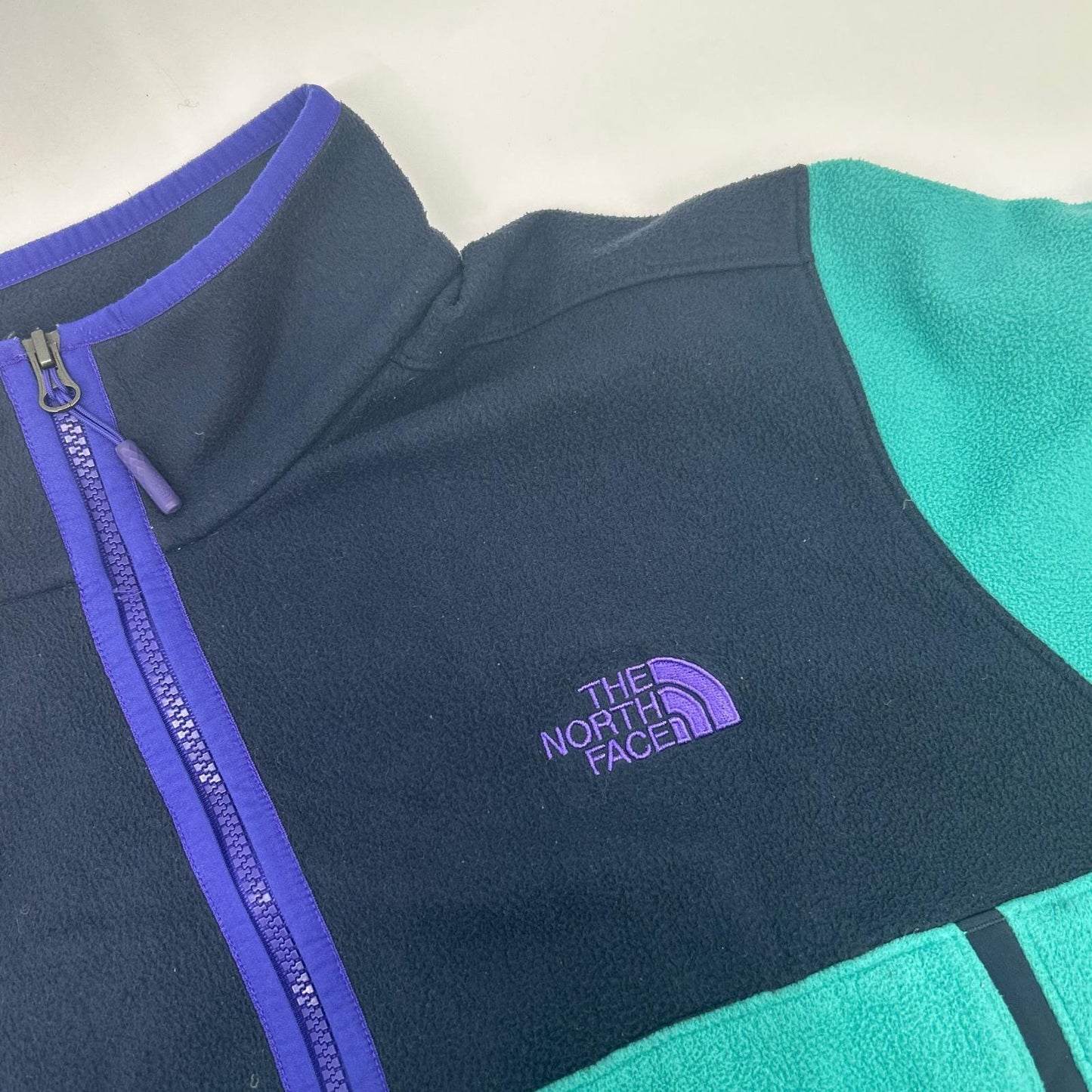 THE NORTH FACE ノースフェイス ネイビー×グリーン グレイシャー アルパイン フリースジャケット ジャケット