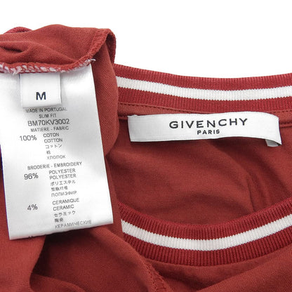 GIVENCHY ジバンシィ 4GコントラストスリムロゴTシャツ トップス メンズ レッド M BM70KV3002 トップス