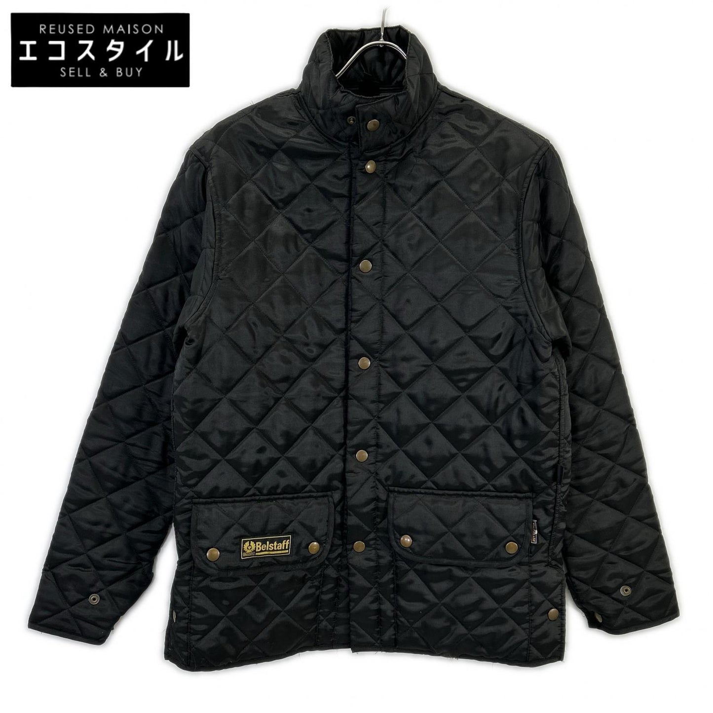 BLACK Nylon Quilting Jacket Jacket 42 Men's