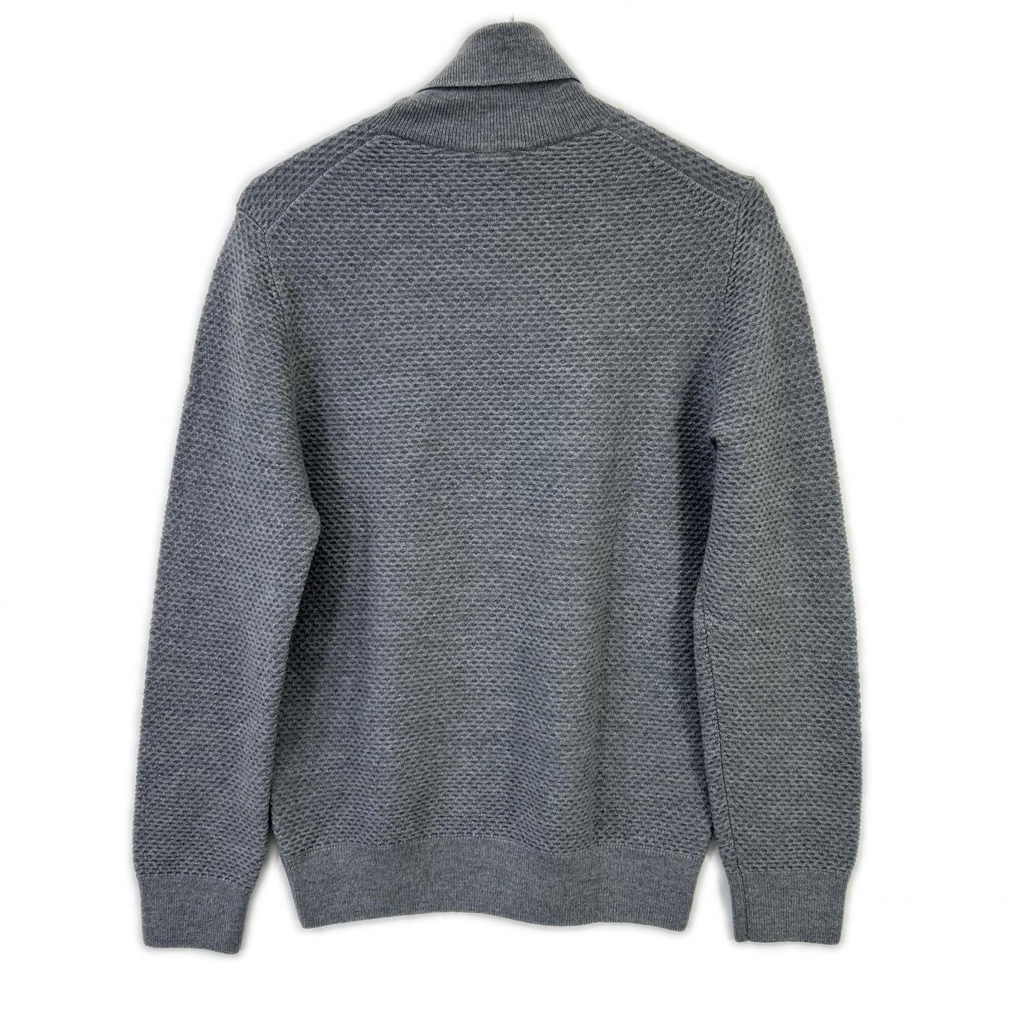 Gray Turtleneck Knit Top Men's