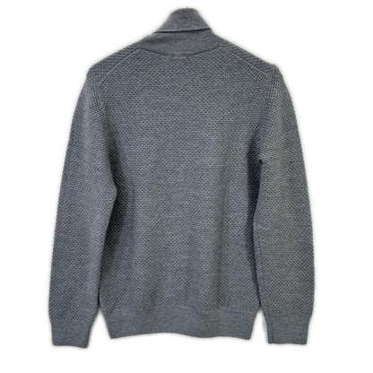 Gray Turtleneck Knit Top Men's