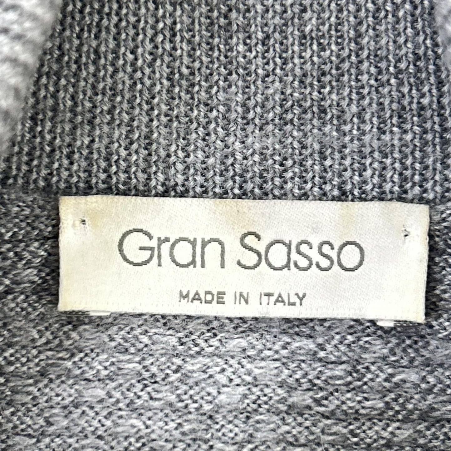 Gray Turtleneck Knit Top Men's
