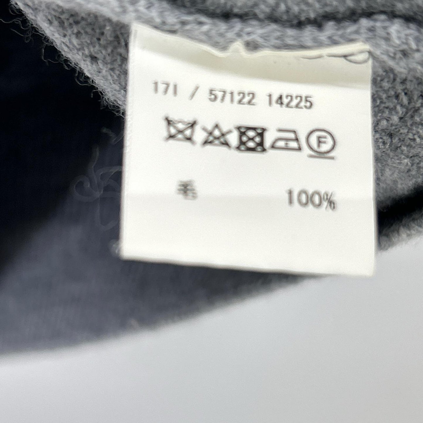 Gray Turtleneck Knit Top Men's