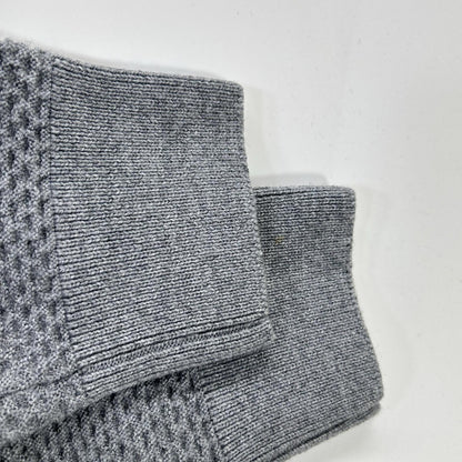 Gray Turtleneck Knit Top Men's