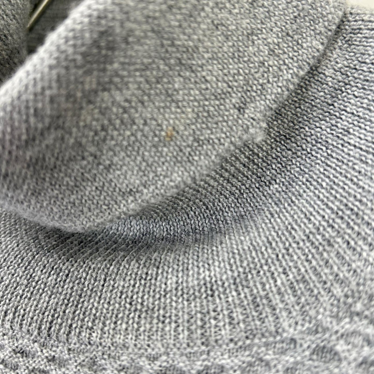 Gray Turtleneck Knit Top Men's