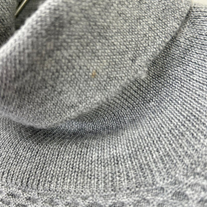 Gray Turtleneck Knit Top Men's