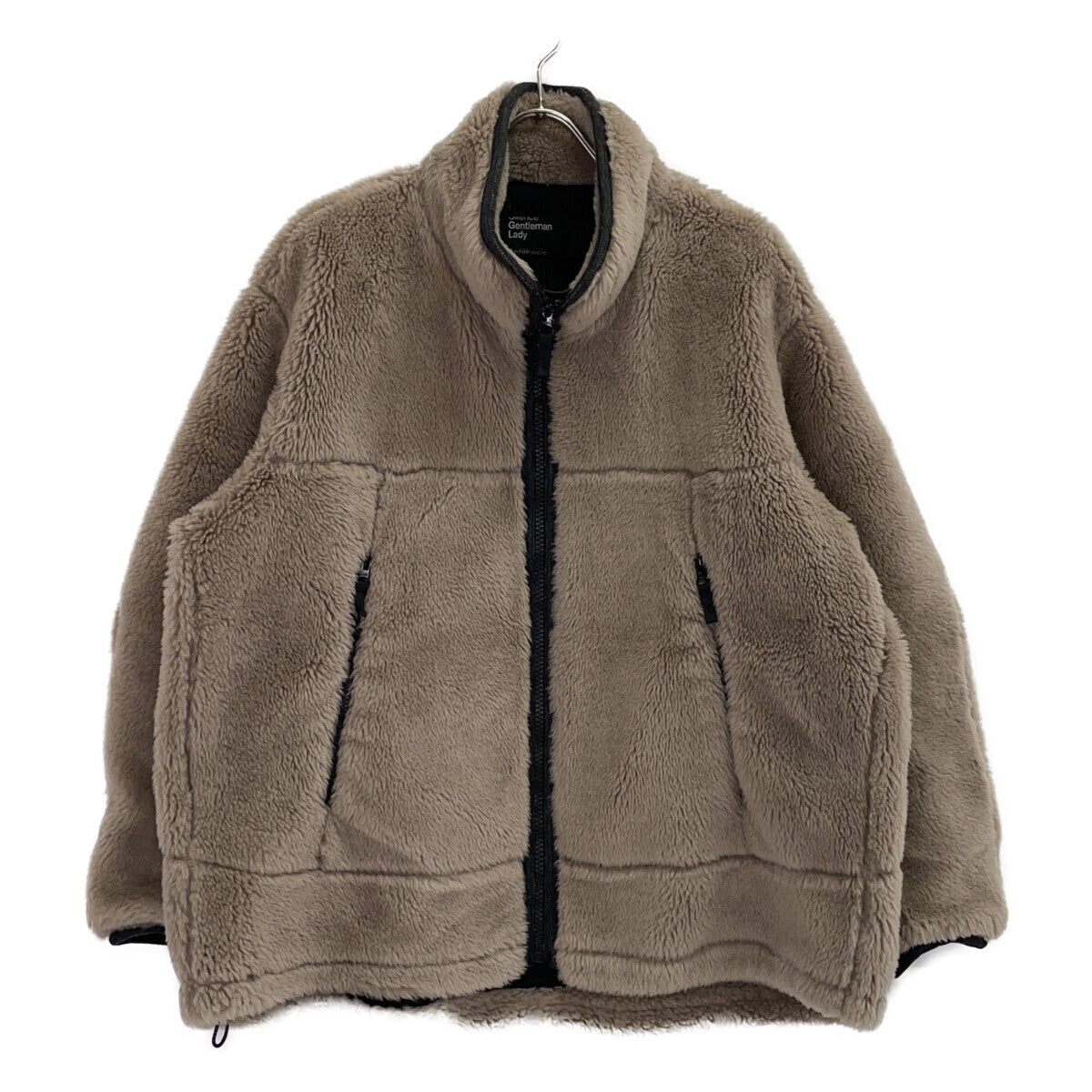 CH207020ER-00 Brown Wool Boa Blouson Jacket Women's