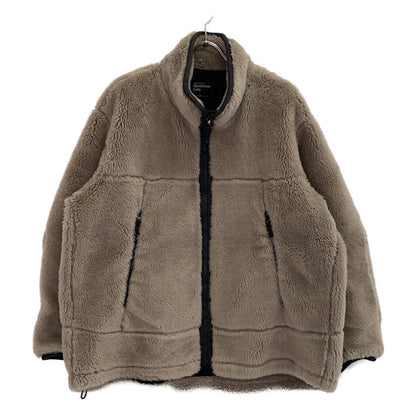 CH207020ER-00 Brown Wool Boa Blouson Jacket Women's