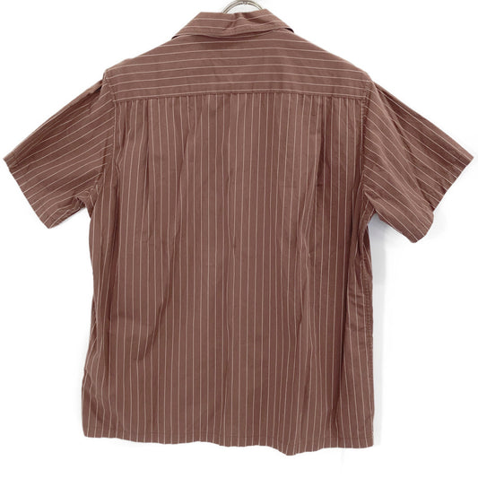 WACKO MARIA ワコマリア 20SS ブラウン PINSTRIPE OPEN COLLAR SHIRT トップス