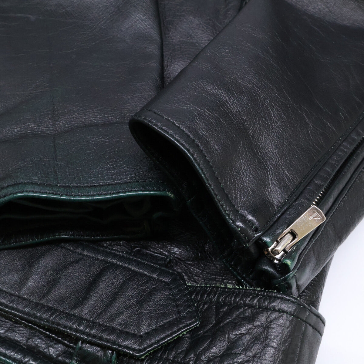 BLACK COWHIDE TYPE P-29 DOUBLE RIDERS JACKET Jacket 2 Men's