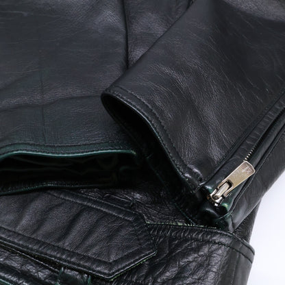 BLACK COWHIDE TYPE P-29 DOUBLE RIDERS JACKET Jacket 2 Men's