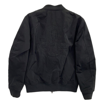 561-0801 Black Nylon Virgin Mary Embroidered Blouson Jacket 2 Men's