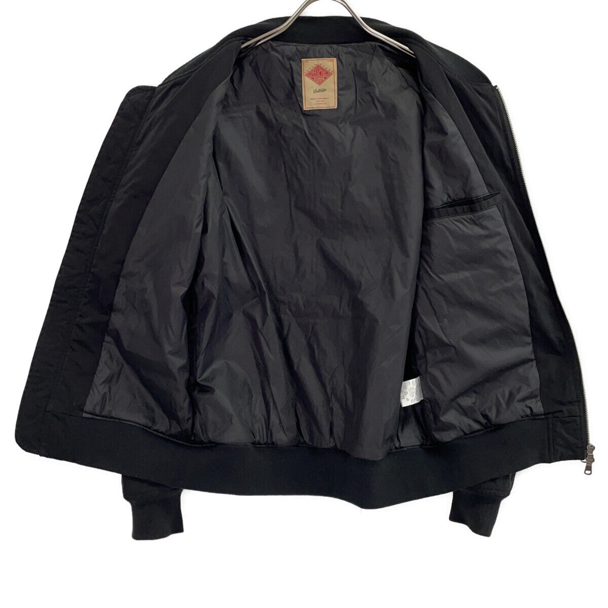 561-0801 Black Nylon Virgin Mary Embroidered Blouson Jacket 2 Men's