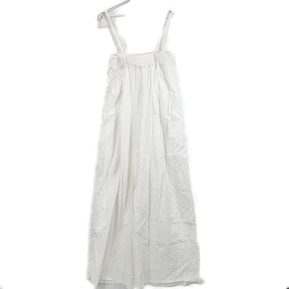 SFNO663 White Cotton Embroidered All-in-one Overalls for Women