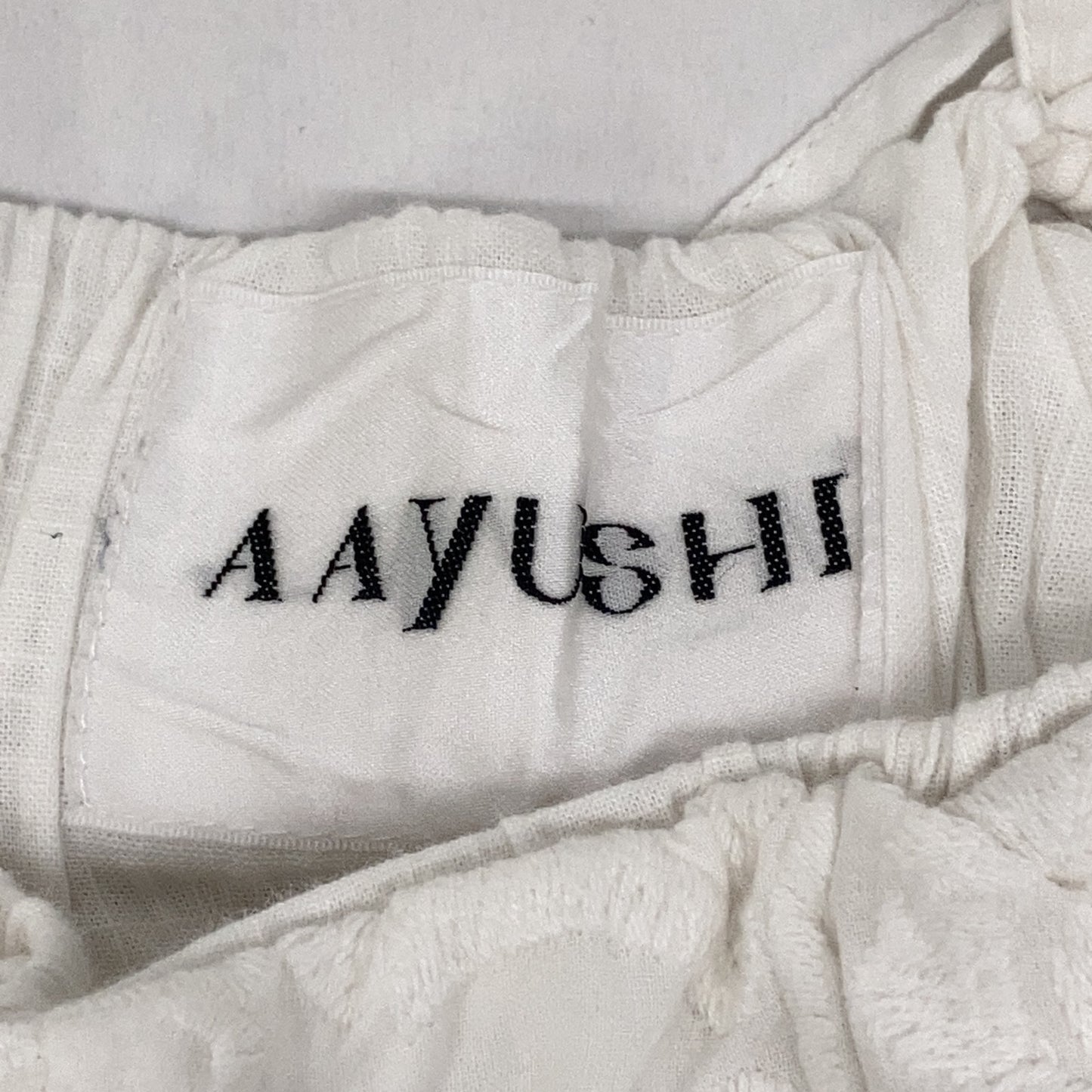 SFNO663 White Cotton Embroidered All-in-one Overalls for Women