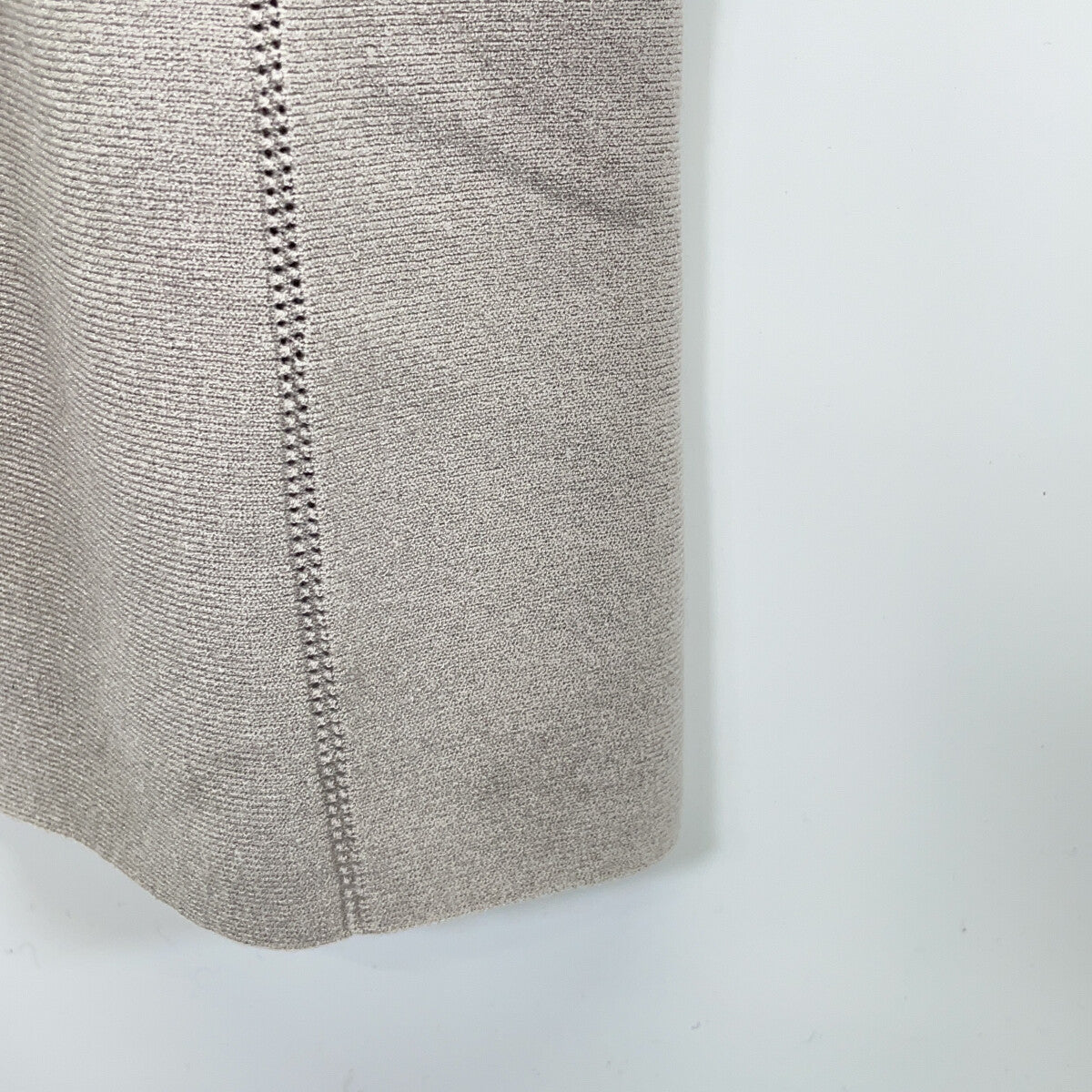 2024 Grey Eyelet Smooth Dress Dress 38 Women's