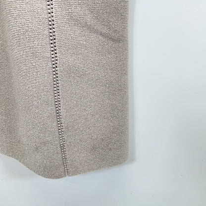 2024 Grey Eyelet Smooth Dress Dress 38 Women's