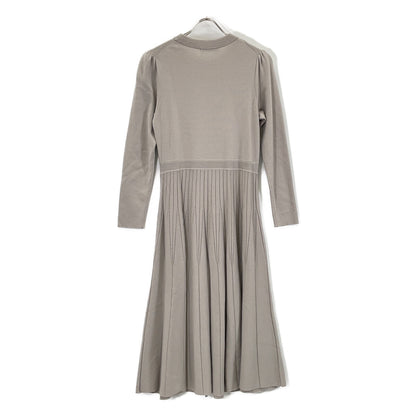 2024 Grey Eyelet Smooth Dress Dress 38 Women's