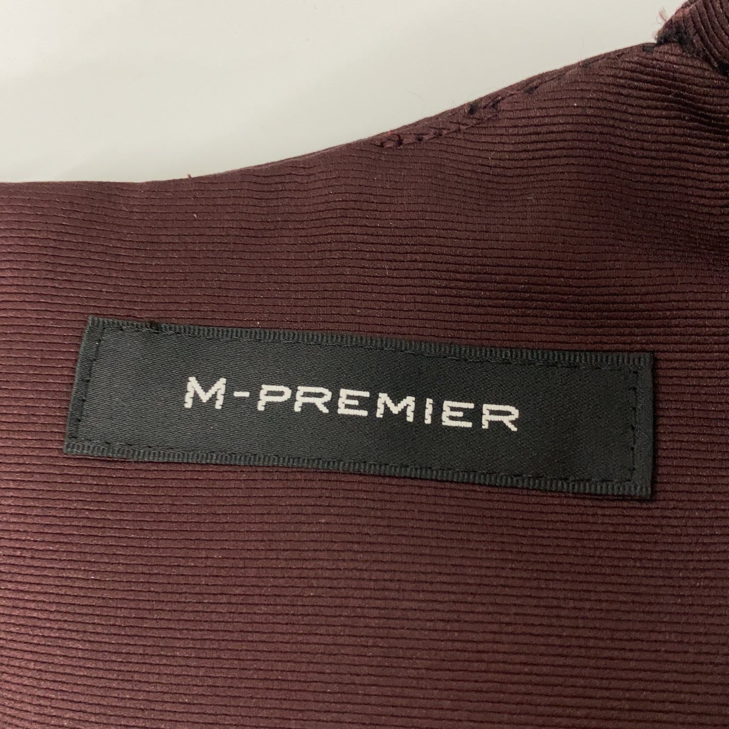 M-PREMIER エムプルミエ ボルドー ベルト付ジャンパースカート ワンピース