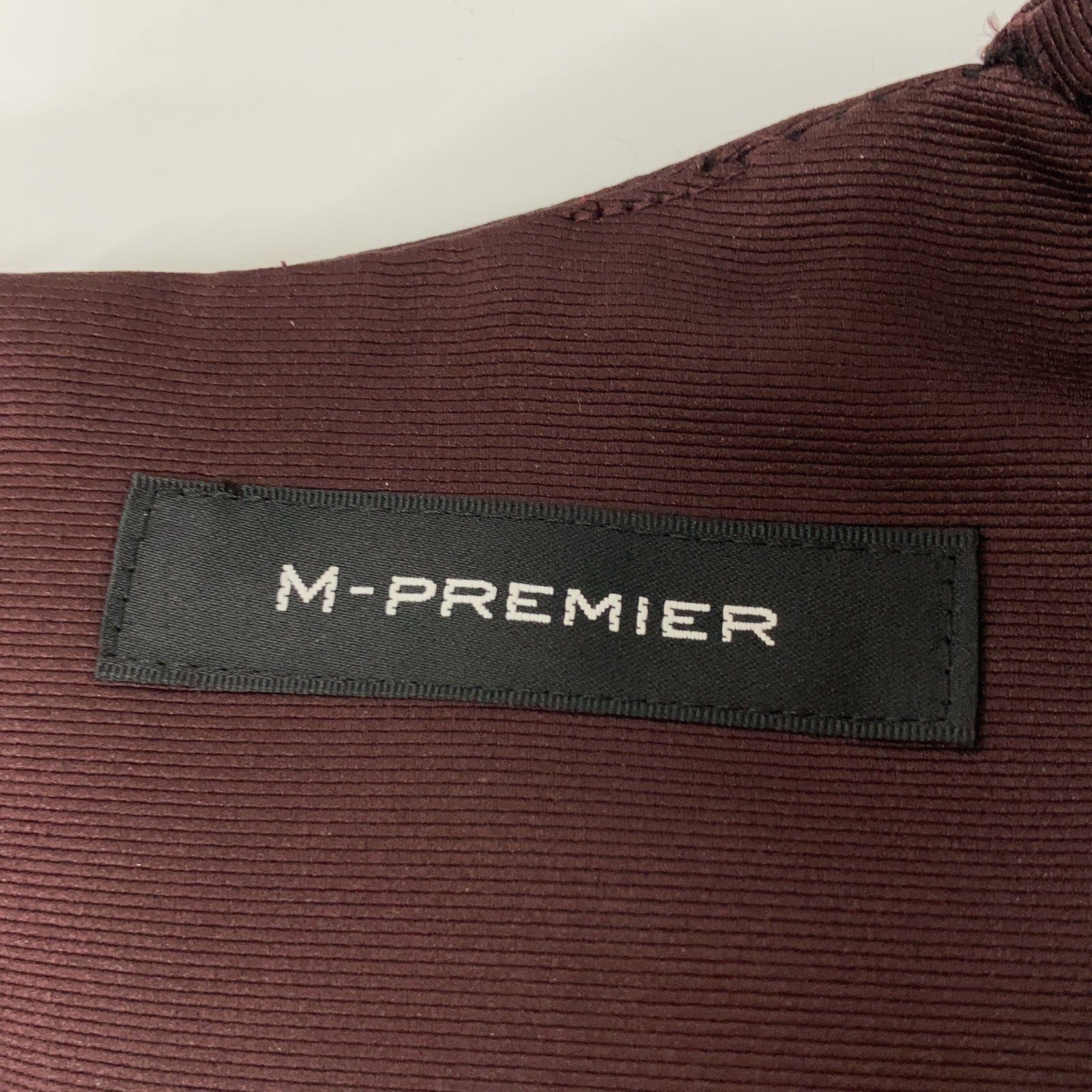 M-PREMIER エムプルミエ ボルドー ベルト付ジャンパースカート ワンピース