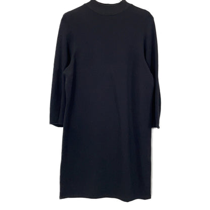 Theory Black Double Knit Dress