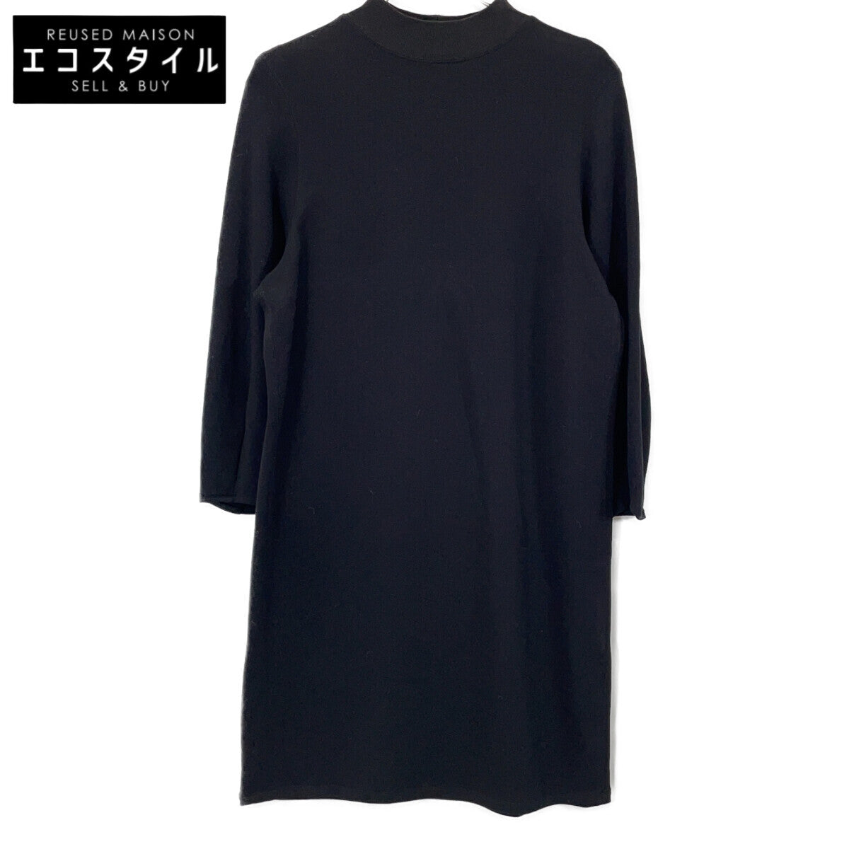 Theory Black Double Knit Dress