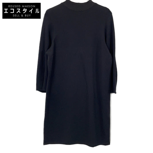 Theory Black Double Knit Dress