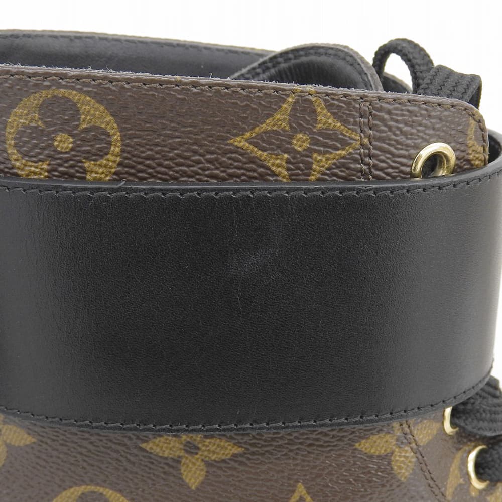 LOUIS VUITTON ルイヴィトン モノグラム ワンダーランド・ライン アンクルブーツ シューズ レディース ブラウン/ブラック 37 1/2 M 1A2Q30 シューズ 37 1/2 M