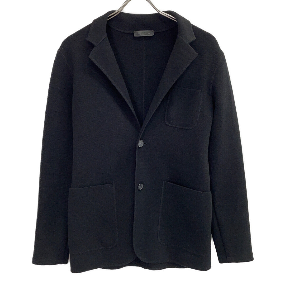 PRADA PRADA 14 0000ET black wool single-breasted jacket jacket