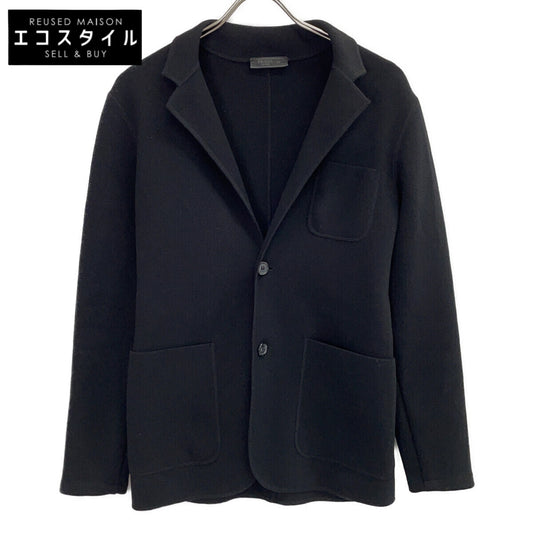 PRADA プラダ 14年 0000ET ブラック ウール シングル ジャケット ジャケット