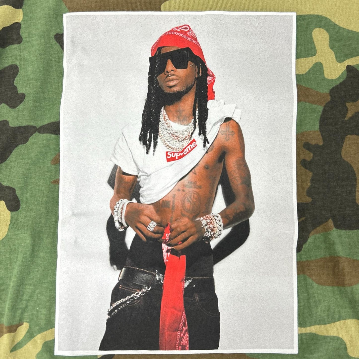 Supreme シュプリーム 25AW カモフラ Playboi Carti Tee S/S トップス