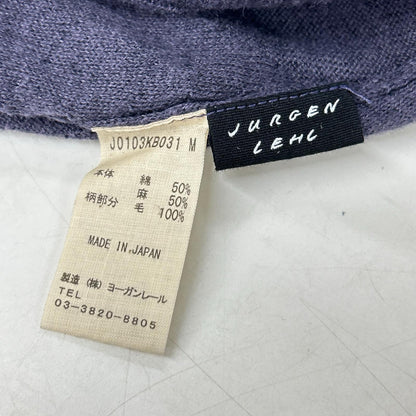 JURGEN LEHL ヨーガンレール パープル コットンリネン 袖刺繍 トップス トップス