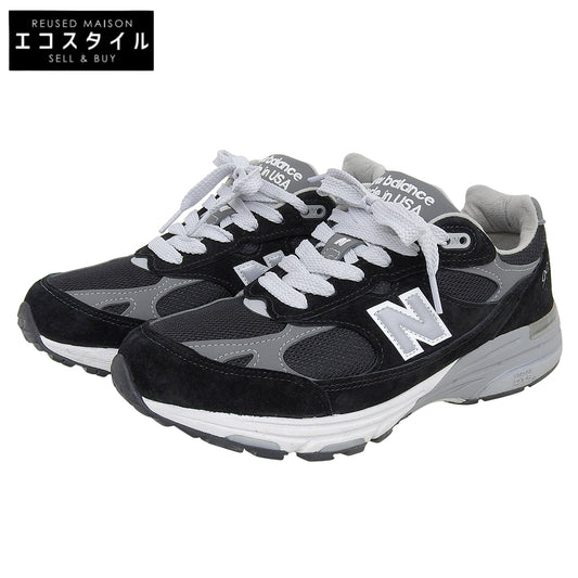 NEW BALANCE ニューバランス 美品 ローカット スニーカー シューズ メンズ 黒 ブラック 26cm MR993BK シューズ 8(US)