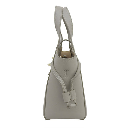 FURLA フルラ 美品 NET MINI TOTE 2WAYショルダーバッグ ハンドバッグ レディース レザー グレー ハンドバッグ