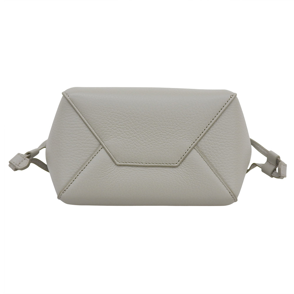 FURLA フルラ 美品 NET MINI TOTE 2WAYショルダーバッグ ハンドバッグ レディース レザー グレー ハンドバッグ