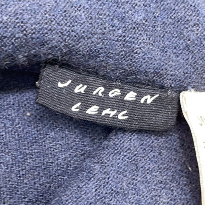 JURGEN LEHL ヨーガンレール ﾈｲﾋﾞｰ ｳｰﾙ×ｶｼﾐﾔ ｶｯﾄｿｰ トップス M