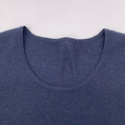 JURGEN LEHL ヨーガンレール ﾈｲﾋﾞｰ ｳｰﾙ×ｶｼﾐﾔ ｶｯﾄｿｰ トップス M