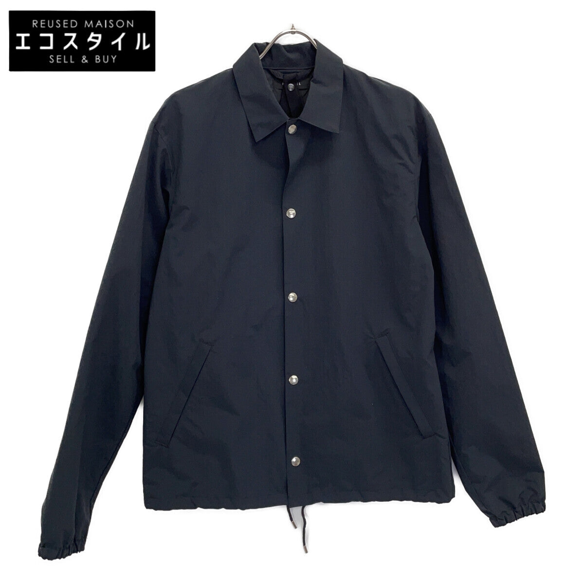 J01-P171 BLACK NYLON COACH JACKET Jacket 1 Men's