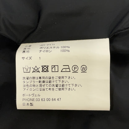 Portvel ポートヴェル J01-P171 ブラック ナイロン コーチジャケット ジャケット