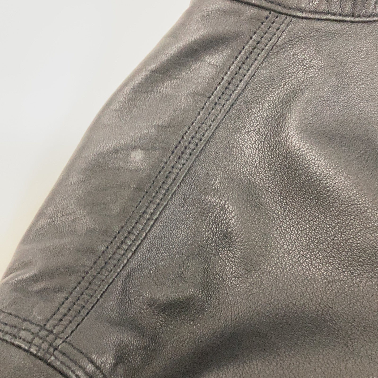311050 ﾌﾞﾗｯｸ LAMB LEATHER ｶﾊﾞｰｵｰﾙ ｼﾞｬｹｯﾄ ジャケット XL メンズ