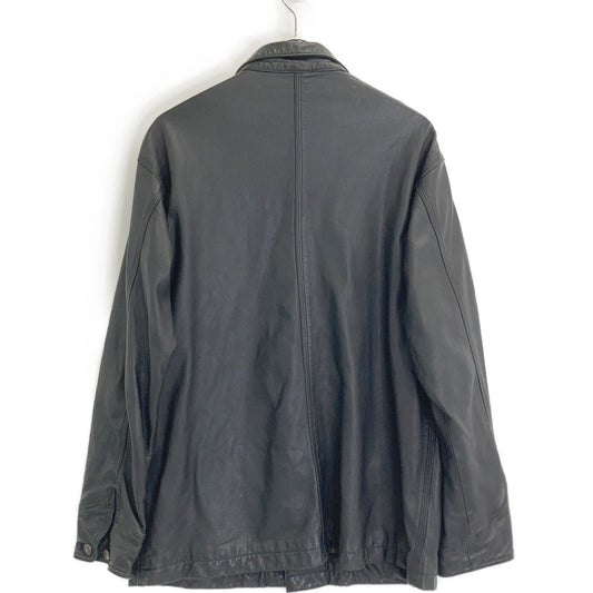 schott ショット 311050 ブラック LAMB LEATHER カバーオール ジャケット ジャケット