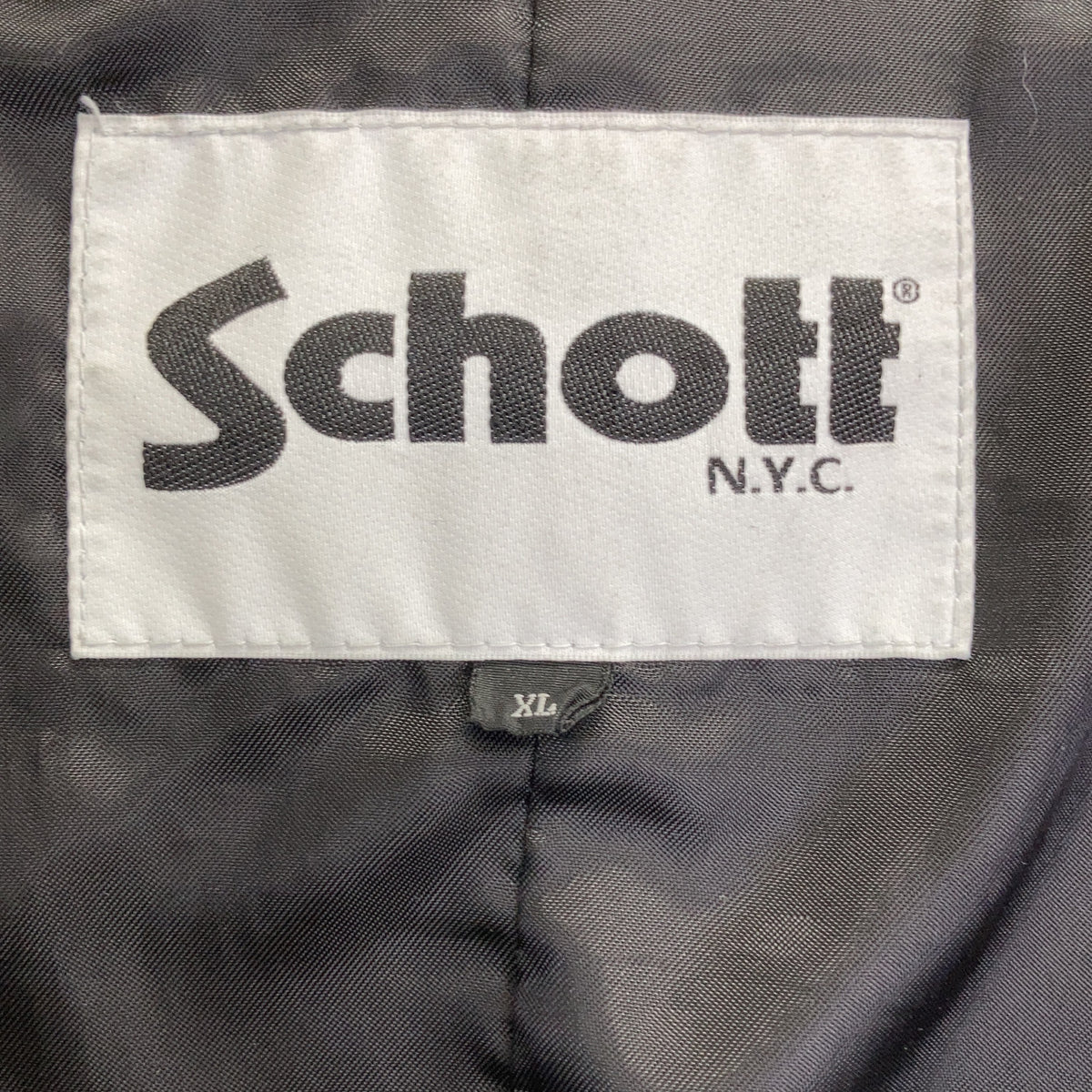 schott ショット 311050 ブラック LAMB LEATHER カバーオール ジャケット ジャケット
