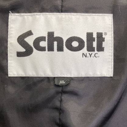 schott ショット 311050 ブラック LAMB LEATHER カバーオール ジャケット ジャケット