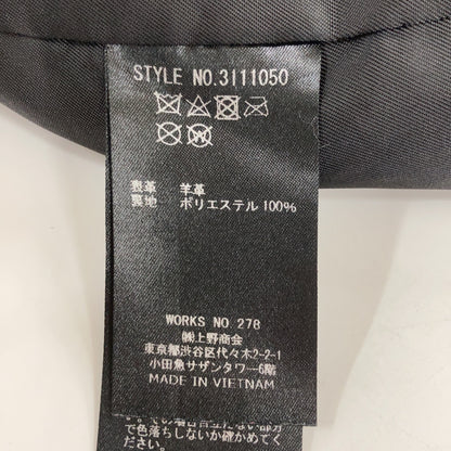 schott ショット 311050 ブラック LAMB LEATHER カバーオール ジャケット ジャケット