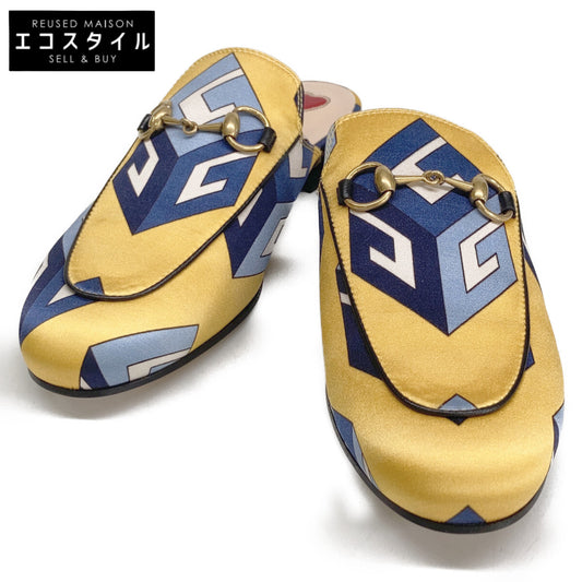 GUCCI グッチ 【新品未使用】432773 プリンスタウン サテン ミュール シューズ