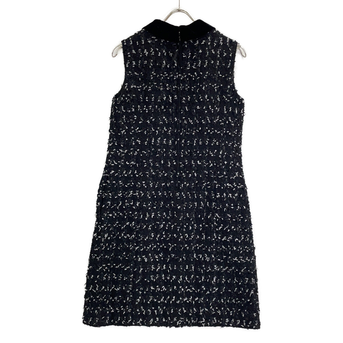 FOXEY 43895 Black I-Line Tweed Sleeveless Dress
