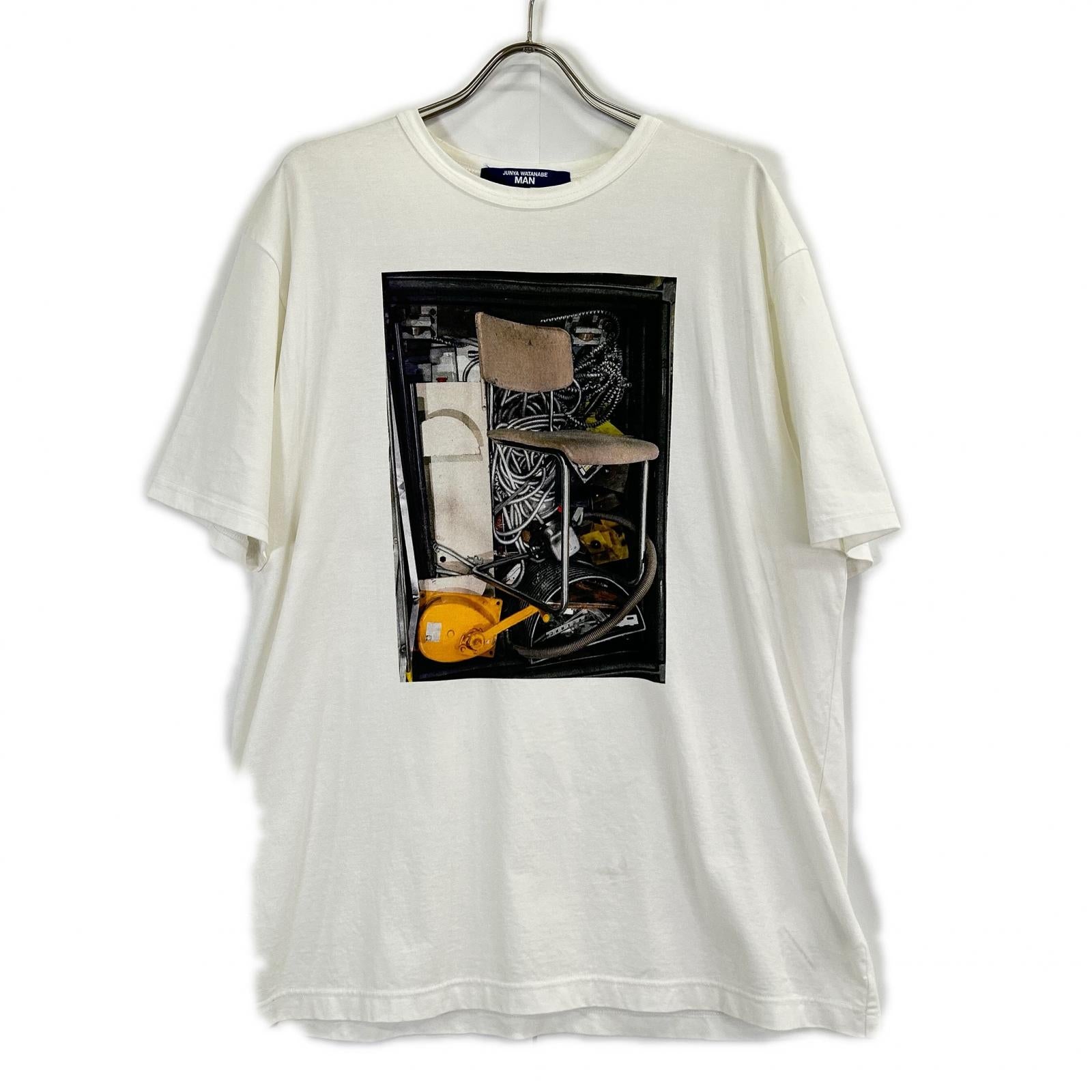JUNYA WATANABE MAN ジュンヤワタナベマン 25年 WP-T003 ホワイト グラフィックTシャツ トップス