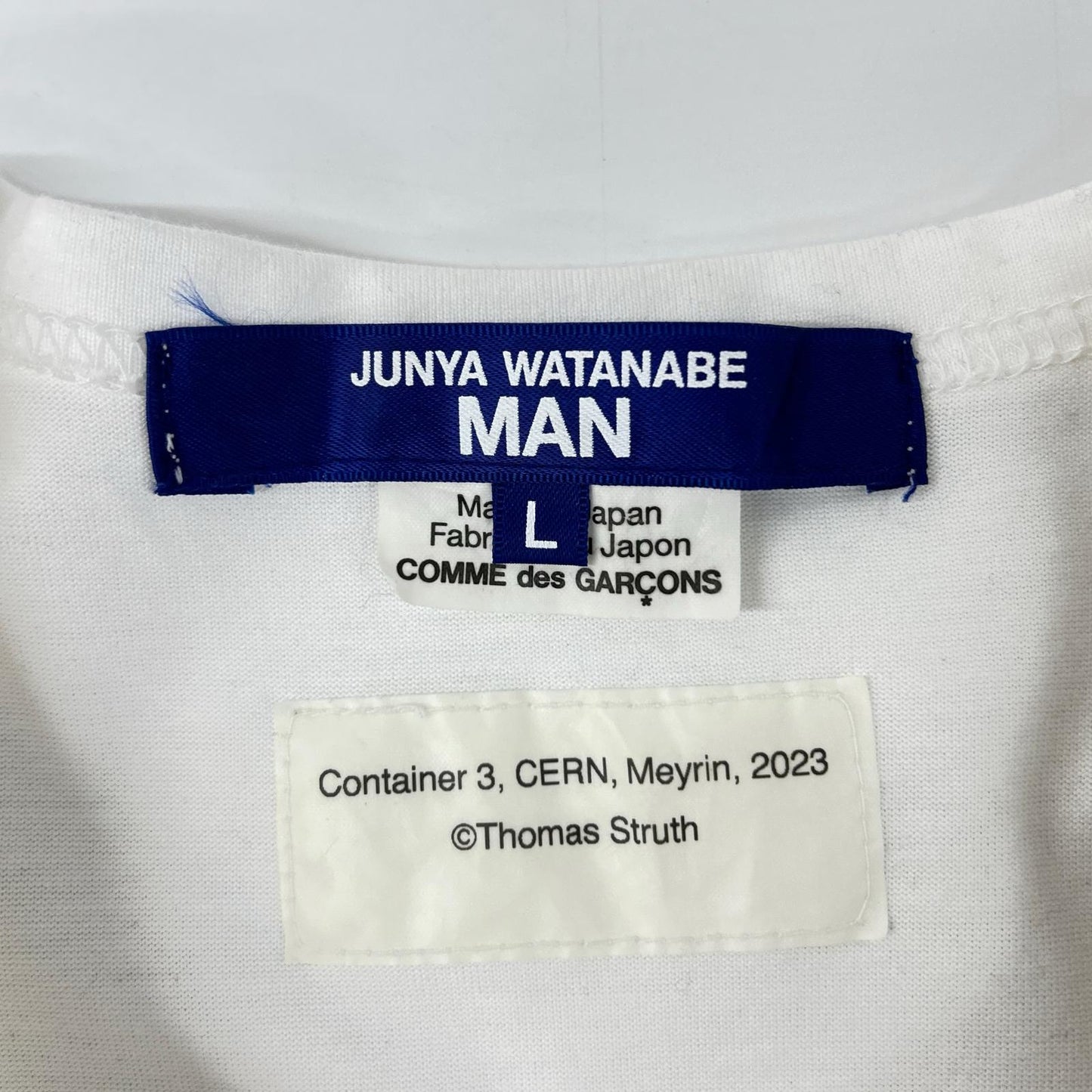 JUNYA WATANABE MAN ジュンヤワタナベマン 25年 WP-T003 ホワイト グラフィックTシャツ トップス