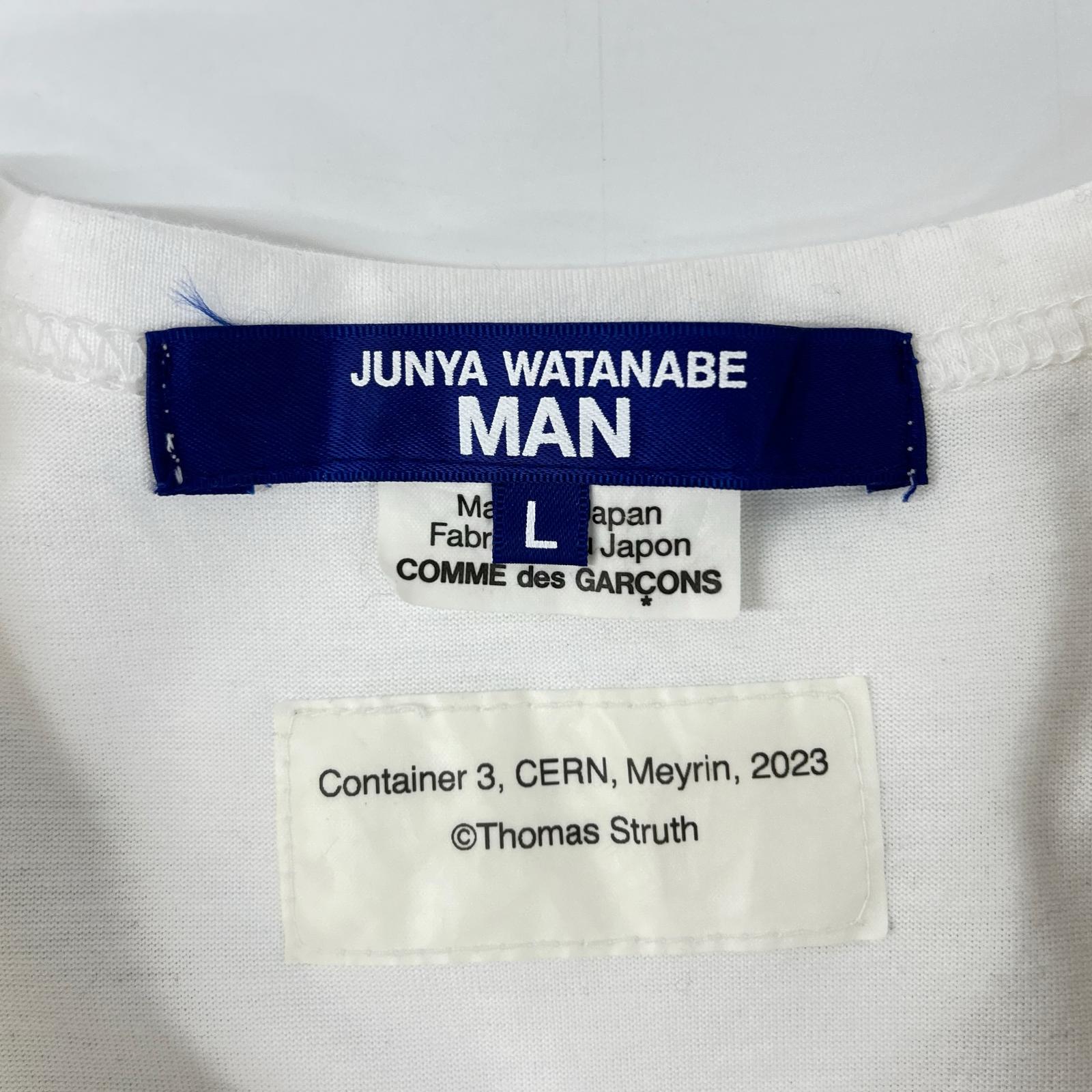 JUNYA WATANABE MAN ジュンヤワタナベマン 25年 WP-T003 ホワイト グラフィックTシャツ トップス